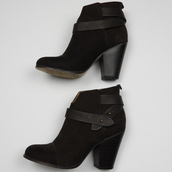 Brown Suede Ankle Boots - Picture 3 of 6